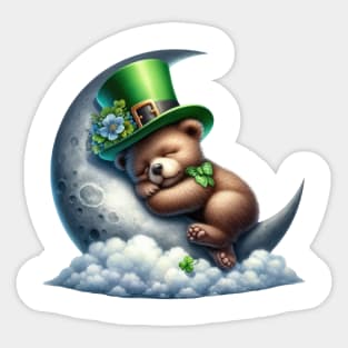 St Patricks Day Teddy Bear Sticker